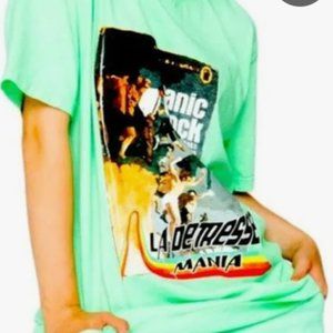 La Detresse 'Thin Mint' Green Panic Tee | Large| NWT| USA made